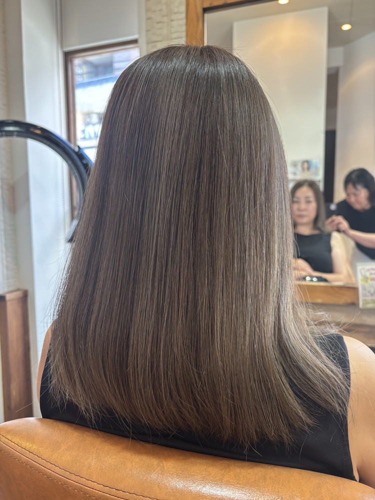 60代 Mahoカラー #白髪ボカシ #グレーシルバー