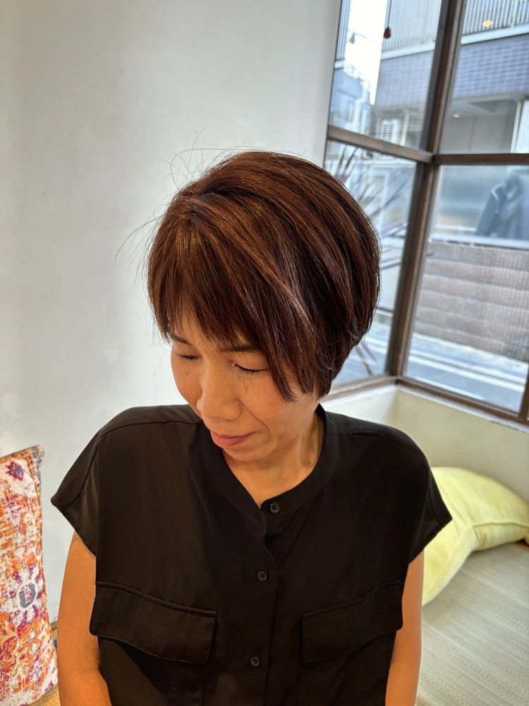 40代 髪質改善ストレート×髪質改善カラー